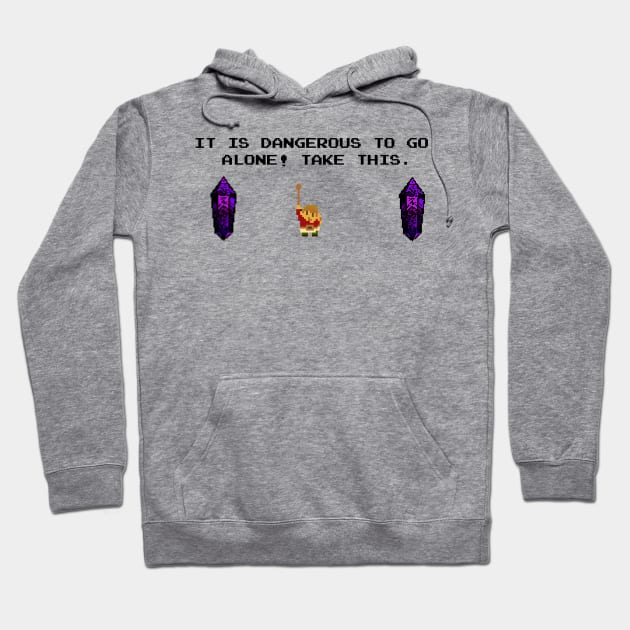 The Paladin's Trusty Spoon...erm Sword (black Text) Hoodie by Shampuzle's